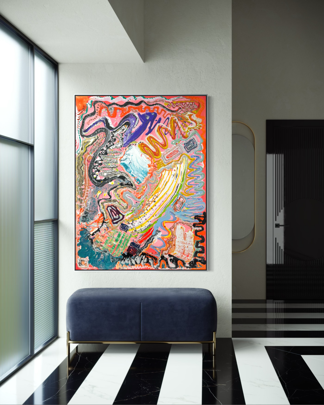 "Electric Tide" 30x40 - Image 6