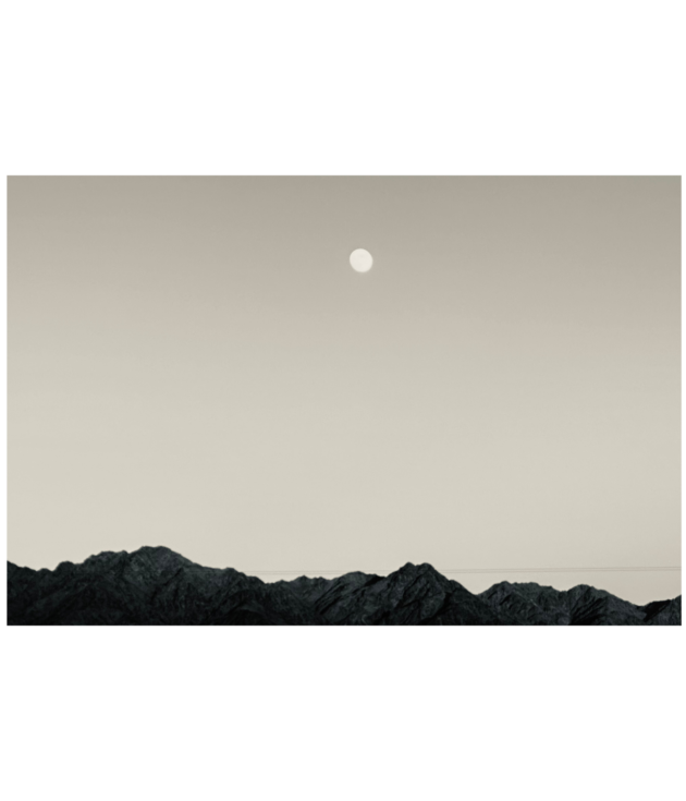 Moon Over Wonder Valley - Black & White